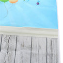 3x5ft Vinyl Happy Birthday Blue Wood Floor Studio Props Photography Background Backdrop