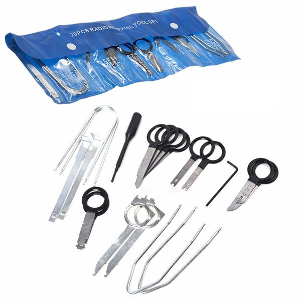 20pcs Car Stereo Radio Removal Tool Kit For Ford VW Audi Mercedes Benz BMW