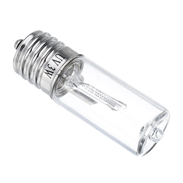 E17 3W 185nm UV Ozone Sterilizing Ultraviolet Light Bulb AC100-240V