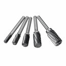 5pcs 6-14mm Tungsten Carbide Rotary Burr Die Grinder Drill Bits Set for Woodworking