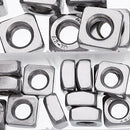Suleve MXSN5 260Pcs Square Nut 304 Stainless Steel Machine Screw Nuts M3/M4/M5/M6/M8/M10