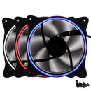 PC Case Fan Computer Ultra Silent LED Lights Cooler Cooling Heatsink Fan