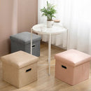 Multifunctional Foldable Fabric Storage Stool Bench Box Foot Stool Folding Chair