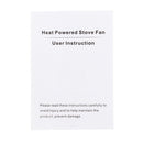 4 Blades Heat Powered Stove Fireplace Fan Silent Wall Mounted Eco-Friendly Heat Circulation Eco Fan
