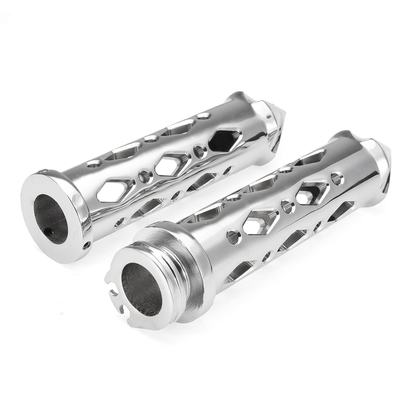 7/8inch Chrome Handlebar Hand Grip Grips For Suzuki/Honda/Yamaha/Kawasaki Motorcycle