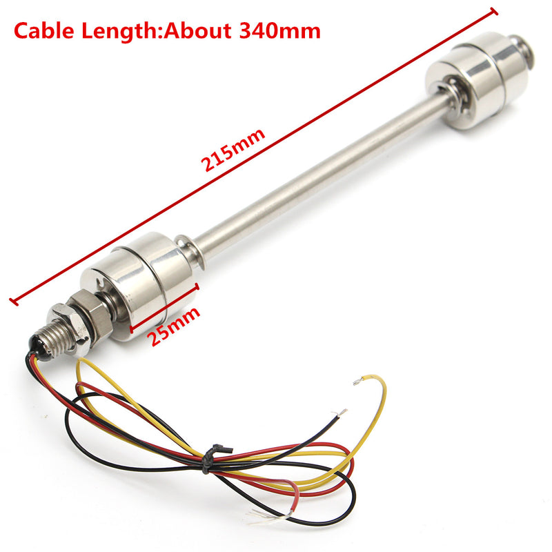 200MM Stainless Steel Double Ball Liquid Float Switch Water Level Sensor