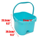 Blue Foot Soaking Water Bucket Basin Tub. Bath, Detox, Soak, or Scrub both Feet