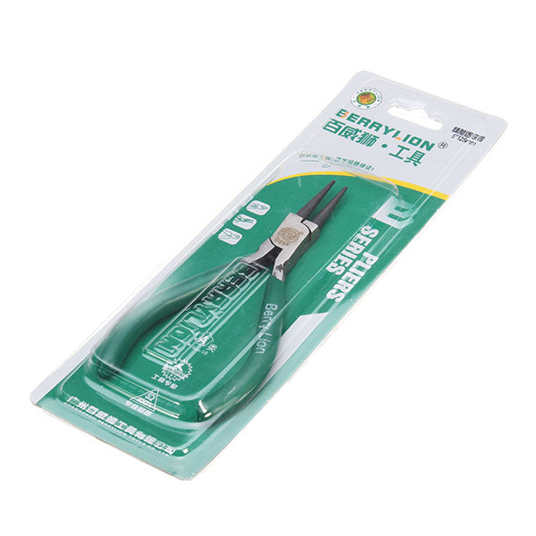BERRYLION 5Inch 125mm Round Nose Pliers Wire Stripper Forceps Crimping Tool