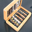 Vintage Classic Bamboo Fly Fishing Flies Pocket Box