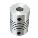 Machifit Flexible Shaft Coupling ID3/4/5/6/6.35/8mm x OD19mm x L25mm CNC Stepper Motor Coupler Connector