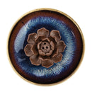 Ceramic Incense Burner Holder Burner Lotus Plate Censer Home Fragrances 3 Incense Holes