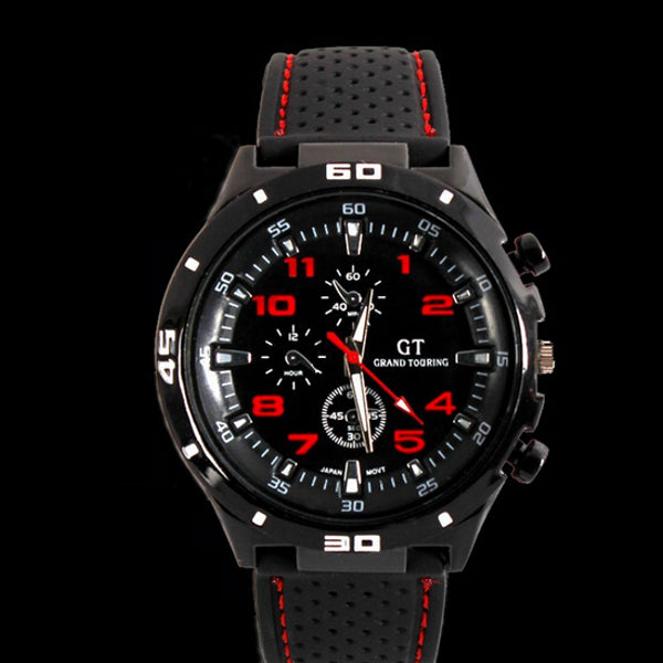 GT 54 GRAND TOURING Silicone Band Quartz Analog Sport Watch