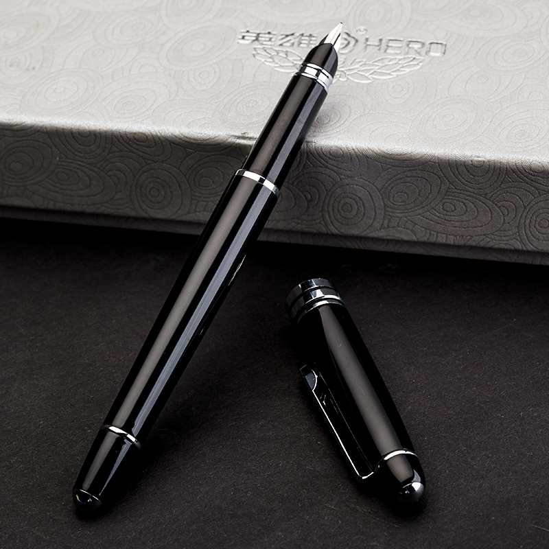 Hero 77 Luxurious Business Fountain Pen 0.5mm Nib Metal Writing Pen Signing Pen Office School Stationery Supplies Gift for Friends Families