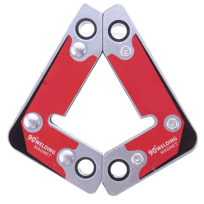 2pcs Right Angle Electric Welding Clamp Strong Magnetic Welding Locator Holder Corner Metal Frame Tools