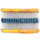 1100 Pcs 0.1 ohm~10M ohm 1/2W Metal Film Resistor 110 Value Box Kit