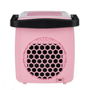 USB Mini Handle Air Cooler Humidifying Purifying 300mL Water Tank LED Light Fan