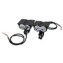 Pair 12/24V 20W 6000K Eagle Eye Styling LED Spotlight Motorcycle Headlight Auxiliary Fog Lamp