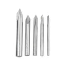 Drillpro 3 Flutes 60 Degree Carbide Chamfer Mill 3/4/5/6/7/8mm Tungsten Steel Milling Cutter