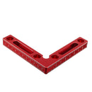 Upgrade Aluminium Alloy 90 Degree 120x120mm Precision Clamping Square with Metric and Inch Scales Woodworking Machinist Square Positioning Right Angle Clamping Measure