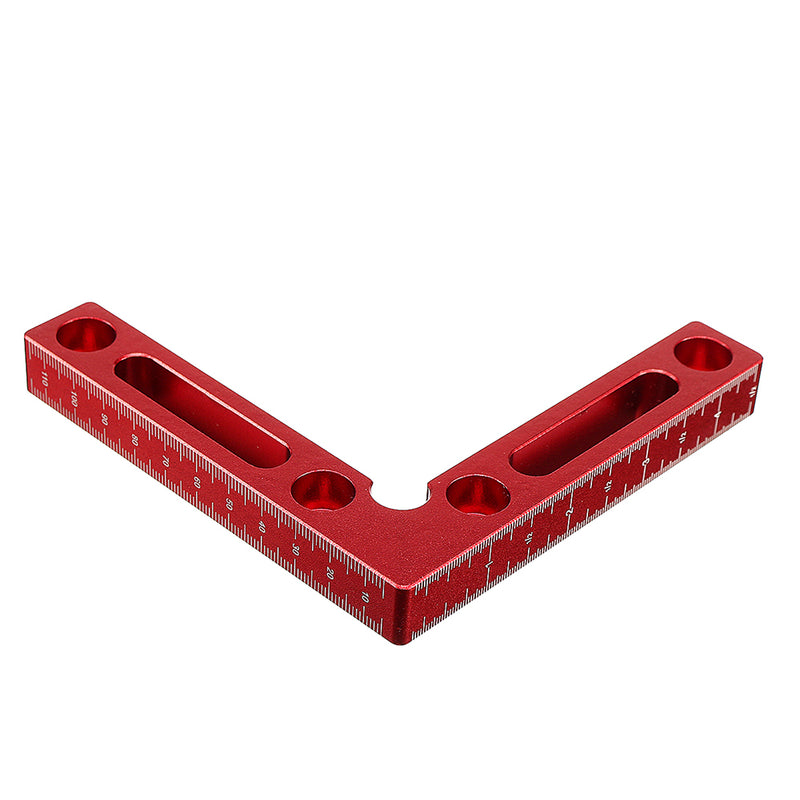 Upgrade Aluminium Alloy 90 Degree 120x120mm Precision Clamping Square with Metric and Inch Scales Woodworking Machinist Square Positioning Right Angle Clamping Measure