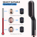 3 in 1 Men & Women Beard Straightening Comb Electric Ceramic Ionic Fast Heating Brush Portable Travel Hair Styling Comb