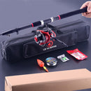 ZANLURE 2.4m/3.6m Glass Fiber Sea Telescopic Fishing Rod Reel Combo Sea Fishing Suit
