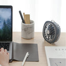 LyRay P22 USB Charging Fan Retro Night Light Fan Office Mute Desktop Rotating Wind Shield