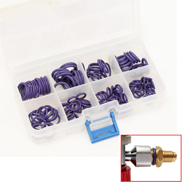 145Pcs A/C R134a System Air Conditioning O Ring Seals Washer Kit