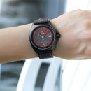 NAVIFORCE 9104 Genuine Leather Quartz Watch Casual Style Male Wristwatch