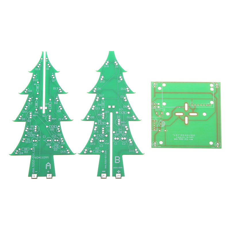 Upgraded Version DIY Colorful Christmas Tree Electronic Production Kit With Shell