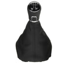 5-Speed Manual Gear Shift Knob w/PU Leather Boot Cover Assembly For Skoda Octavia