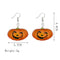 Trendy Pumpkin Smile Pendant Earrings Funny 3D Stereoscopic Halloween Resin Cartoon Earring