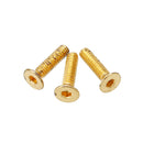 Suleve M3AH13 50Pcs Titanium Plated M3 Hex Socket Flat Head Countersunk Screws Alloy Steel 12.9 Grade Screw Bolt 5-16mm