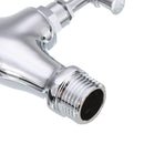 TMOK DN15 1/2'' Brass Chrome Tap Water Nozzle Single Control Faucet Bathroom Balcony Tap Thread Connection w/ Switch