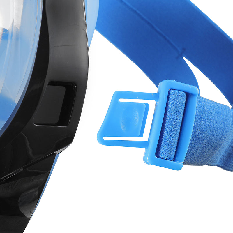 Diving Mask Snorkel Mask Full Face Mask Detachable Camera Mount Adjustable Headband Anti-fog Leakage Safety Snorkeling Diving Equipment with Mobile Waterproof Bag