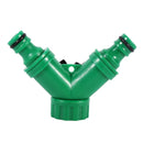 Three-Way Ball Valve Quick Connector Hose Pipe Adapter Water Irrigation 2 Way Y Tap Fitting Garden Pipe Splitter Turn Off Switch