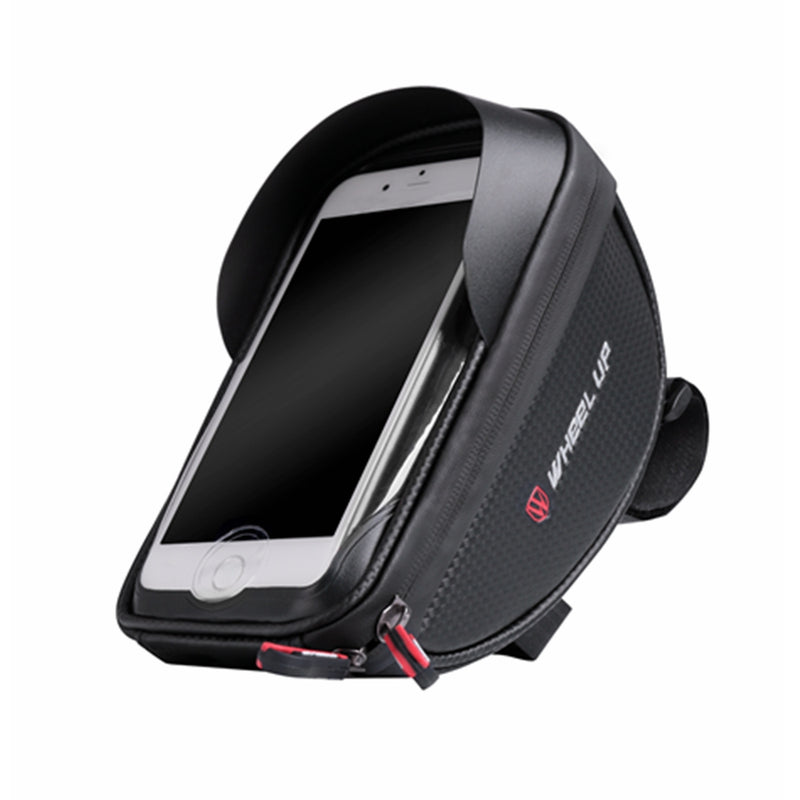 WHEEL UP 6inch Front Fingerprint Unlock Handlebar Bag Waterproof Touch Sceen Phone Holder Bags