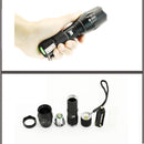 XANES UV05 2xT6 LEDs Purple+White Light Zoomable UV Flashlight Scorpion Insect Detection Pen
