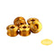 GUB 5pcs M8*8 Aluminum Alloy Bike Tooth Disc Screw  Fit for Bicycle Crankset Double Chainring