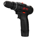 JUYI 12V/24V Lithium Battery Power Drill Cordless Rechargeable 2 Speed Electric Driver Drill Motor Reverse LED Drilling Tool