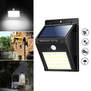 40 LED Solar Power Light PIR Motion Sensor Security Outdoor Garden Waterproof Wall Lamp