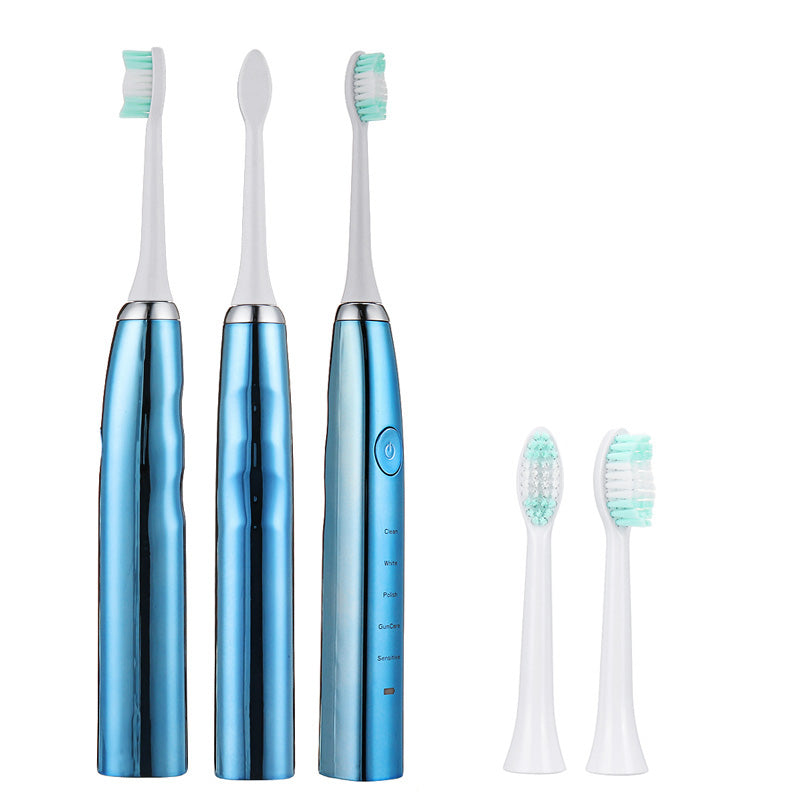 ED8000 Sonic Electric Toothbrush Waterproof IPx7 USB 5 Brush Modes with 2 Toothbrush Head