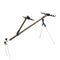 ZANLURE 1.5/1.7m Alloy Fishing Rod Holder Adjustable Fish Pole Stand Bracket With Support Tripod