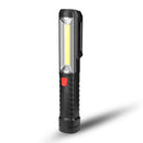 90 Rotation COB+LED USB Rechargeable Emergency Worklight with Magnetic Flashlight LED Work Light
