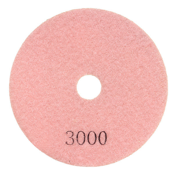 8pcs 4 Inch Polishing Pads Set 50-3000 Grit 100mm Dry Diamond Polishing Pads With Backer