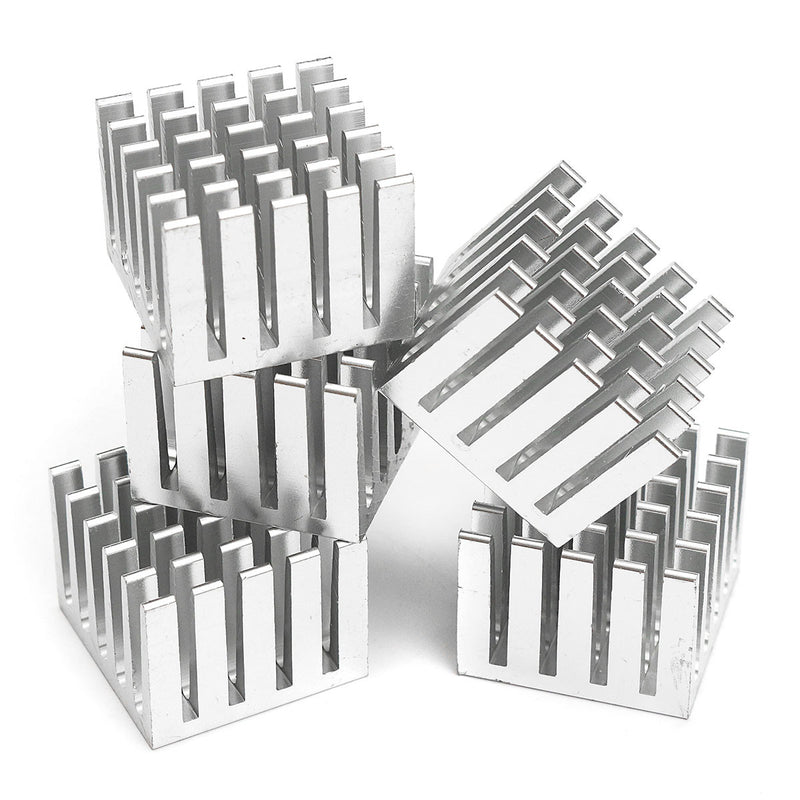 10pcs 20x20x15mm DIY CPU IC Chip Heat Sink Extruded Cooler Aluminum Heat Sink