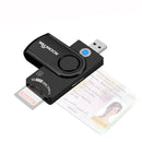 ROCKETEK USB3.0 Smart Card Reader Memory Card SIM Card Reader TF Card Reader SCR10A
