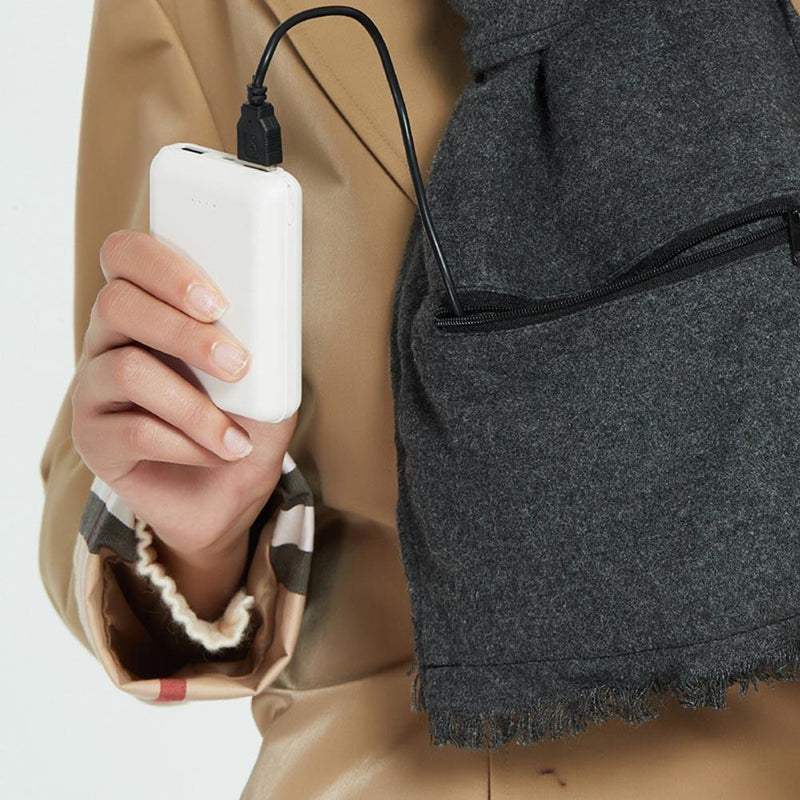 Cashmere USB Electric Scarf Rechargeable Heated Scarf Washable Scarf Warm Neck Protective Clothing