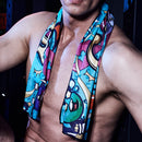 KCASA 100x30cm Cold Sense Sports Towel Quick-Drying Towel Wristband Outdoor Fitness Sweat-Absorbent Lightweight Quick-Drying Towel