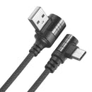 Bakeey Dual 90 Degree Type C Fast Charging Data Cable 1M For Oneplus 5t Xiaomi 6 Mi A1 S9